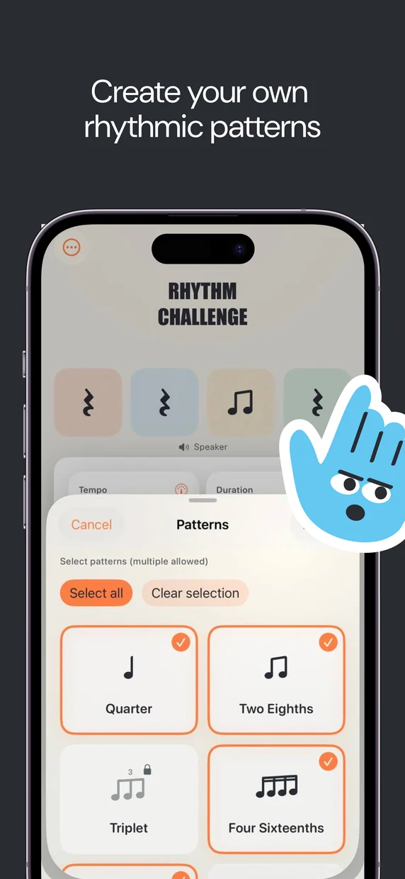 Create your own rhythmic patterns